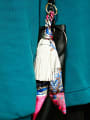 thumb Alloy Silk Leather Tassel Artisan Hand-Woven Bag Pendant 1
