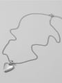 thumb 925 Sterling Silver Smooth Heart Vintage  Necklace 0