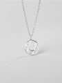 thumb 925 Sterling Silver Hollow Star Minimalist Necklace 1