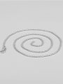thumb 925 Sterling Silver Round Minimalist Bead Chain 0