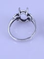 thumb 925 Sterling Silver Rectangle Ring Setting Stone size: 8*10 10*12mm 2