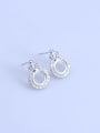 thumb 925 Sterling Silver Round Earring Setting Stone size: 6*6mm 1