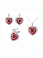 thumb 925 Sterling Silver Carnelian Heart Minimalist Stud Earring 1