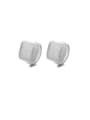 thumb 925 Sterling Silver Square Dainty Stud Earring 3