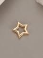 thumb Brass 18K Gold Plated Geometric Spring Ring Clasp 1