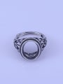 thumb 925 Sterling Silver Round Ring Setting Stone size: 10*12mm 0