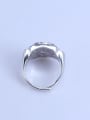 thumb 925 Sterling Silver 18K White Gold Plated Round Ring Setting Stone size: 11.5*14mm 3