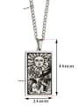 thumb The Sun's Tarot hip hop stainless steel titanium steel necklace 1