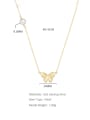 thumb 925 Sterling Silver Butterfly Dainty Necklace 2