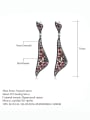 thumb 925 Sterling Silver Peridot Geometric Luxury Cluster Earring 2