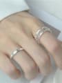 thumb 925 Sterling Silver Embossed Texture Vintage Band Ring 1