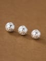 thumb S925 silver retro distressed pattern beads 0