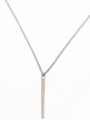 thumb 925 Sterling Silver Geometric Minimalist Link Necklace 0