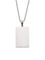 thumb Stainless steel  Hip Hop Geometric  Pendant Necklace 3