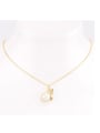 thumb 925 Sterling Silver Imitation Pearl Irregular Gourd Minimalist Necklace 1