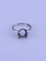 thumb 925 Sterling Silver Geometric Ring Setting Stone size: 8*10mm 0