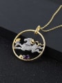 thumb 925 Sterling Silver Cubic Zirconia Horse Luxury Necklace 1