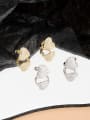 thumb 925 Sterling Silver Cubic Zirconia Heart Minimalist Huggie Earring 3
