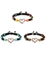 thumb Multi Color Carnelian Stone Enamel Heart Trend Handmade Beaded Bracelet 0