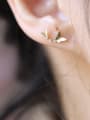 thumb 925 Sterling Silver Cubic Zirconia Butterfly Dainty Stud Earring 1