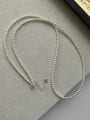 thumb 925 Sterling Silver Bead Minimalist Beaded Necklace 3