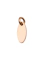 thumb Stainless steel oval tail tag / tag with hanging ring 3