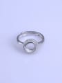 thumb 925 Sterling Silver 18K White Gold Plated Round Ring Setting Stone size: 7*7mm 0