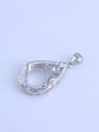thumb 925 Sterling Silver Round Pendant Setting Stone size: 10*12mm 1