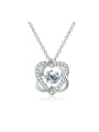 thumb 925 Sterling Silver Moissanite Star Dainty Necklace 0