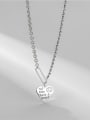 thumb 925 Sterling Silver Bead Chain  Vintage Heart  Letter Pendant Necklace 0