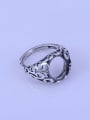 thumb 925 Sterling Silver Geometric Ring Setting Stone size: 10*12mm 2