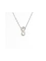 thumb Stainless steel Number Minimalist Necklace 0
