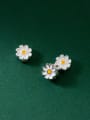 thumb S925 Silver Electroplating Epoxy 6mm Daisy Seiko Spacer Beads 0