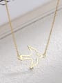 thumb 925 Sterling Silver Bird Minimalist Necklace 2
