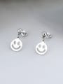 thumb 925 Sterling Silver Smiley Vintage Drop Earring 2