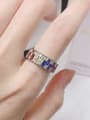 thumb 925 Sterling Silver Cubic Zirconia Geometric Luxury Band Ring 2