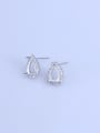 thumb 925 Sterling Silver 18K White Gold Plated Water Drop Earring Setting Stone size: 6*8mm 2