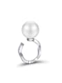 thumb 925 Sterling Silver Freshwater Pearl Dainty Ring 0