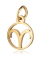 thumb Stainless steel Gold Plated Constellation Charm Height : 11 mm , Width: 16 mm 1