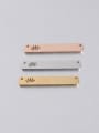 thumb Stainless Steel Lettering Strip Hollow Crown Double Hole Pendant/Minimalist Connectors 1