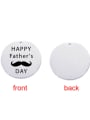 thumb Stainless Steel Laser Lettering Father's day Single Hole Diy Jewelry Accessories 1