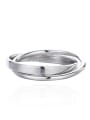 thumb 925 Sterling Silver Round Minimalist Stackable Ring 4