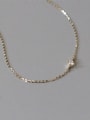 thumb 925 Sterling Silver Cubic Zirconia Round Dainty Adjustable Bracelet 0