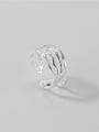 thumb 925 Sterling Silver Geometric Minimalist  Multilayer layer Line Stackable Ring 0
