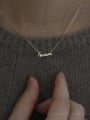 thumb 925 Sterling Silver Forever Letter Dainty Necklace 1
