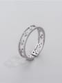 thumb 925 Sterling Silver Cubic Zirconia Star Minimalist Stackable Ring 0