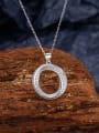 thumb 925 Sterling Silver Cubic Zirconia Geometric Luxury Necklace 2