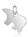 thumb Stainless steel Bear Charm Height : 12mm , Width: 13mm 1