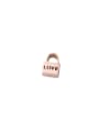 thumb Stainless Steel Hollow Love Lock Eyelet Beads 0
