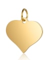 thumb Stainless steel Heart Charm Height : 15 mm , Width: 17 mm 1